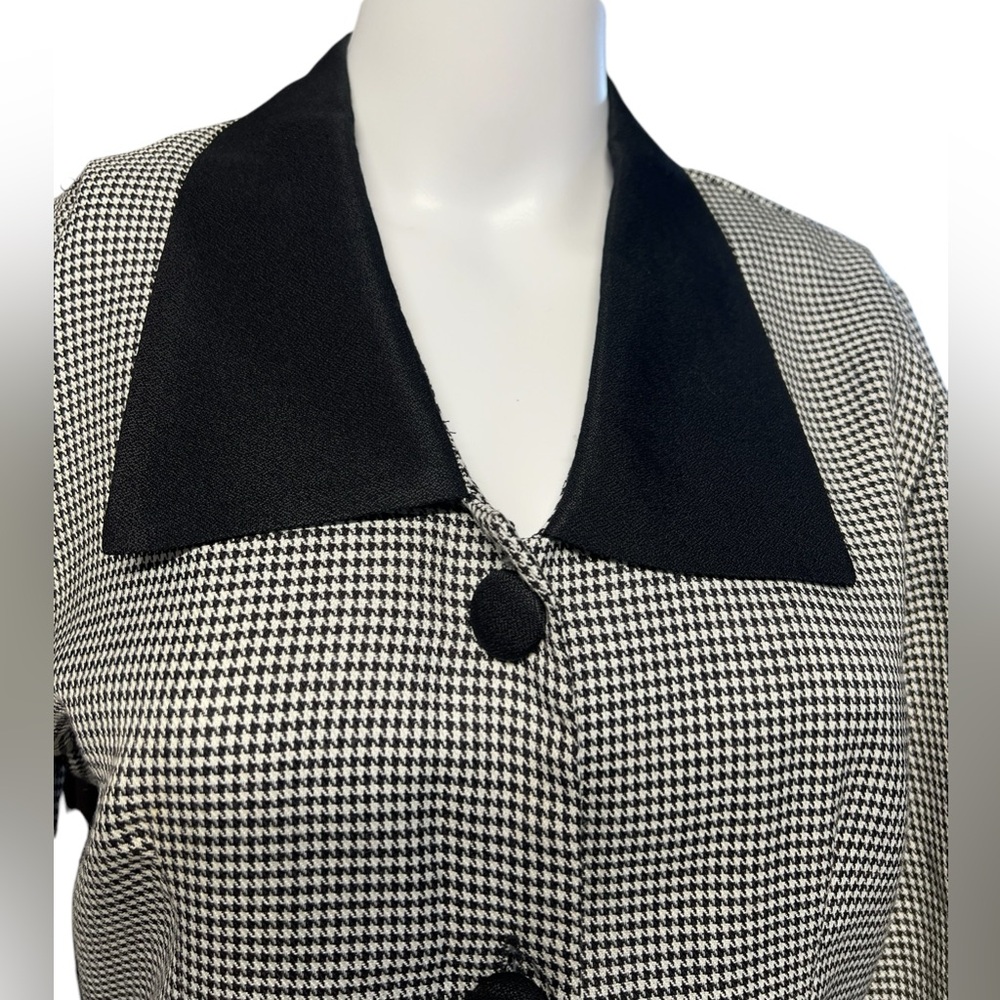 Blondie and Me - Women’s Y2K 2pc. Houndstooth Blazer & Skirt Set. Sz. 7/8 - Picture 5 of 8
